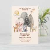 Boerderijdieren Barnyard 1e verjaardag Kaart (Staand voorkant)