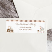 Boerderijdieren Barnyard Baby shower label