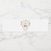 Boerderijdieren Barnyard baby shower Waterfles Etiket (Enkel label)