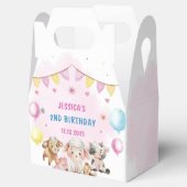 Boerderijdieren Barnyard Balloon Verjaardagsfeest Bedankdoosjes (Geopend)