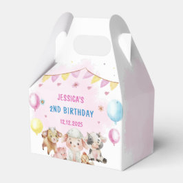 Boerderijdieren Barnyard Balloon Verjaardagsfeest Bedankdoosjes