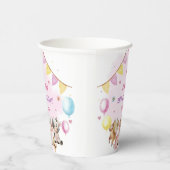 Boerderijdieren Barnyard Balloon Verjaardagsfeest Papieren Bekers (Rechts)