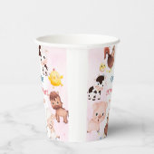 Boerderijdieren Barnyard Balloon Verjaardagsfeest Papieren Bekers (Rechts)