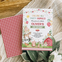 Boerderijdieren Barnyard Bash Ranch Verjaardagsfee