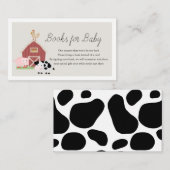 Boerderijdieren Barnyard Beige Boeken voor Baby sh Informatiekaartje (Voorkant / Achterkant)