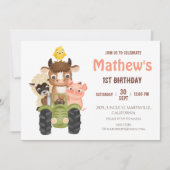 Boerderijdieren Barnyard Birthday Kaart (Voorkant)