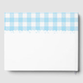 Boerderijdieren Barnyard Blue Baby shower Gastenbo Gastenboek (Achterkant)