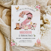 Boerderijdieren Barnyard BOERDERIJ VERJAARDAG Uitn Kaart