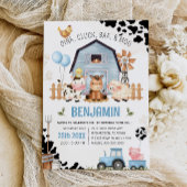 Boerderijdieren Barnyard BOERDERIJ VERJAARDAG Uitn Kaart