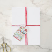 Boerderijdieren Barnyard Verjaardag Dank u Favor Cadeaulabel (Met Touw)