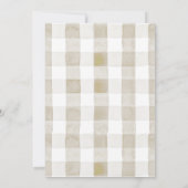 Boerderijdieren Barnyard Waterverf Baby shower Kaart (Achterkant)