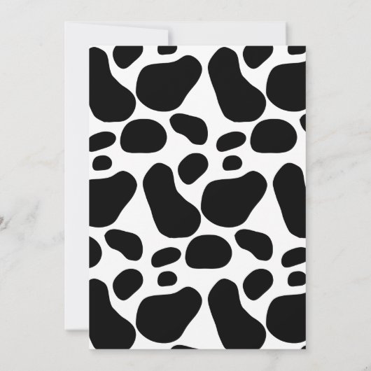 Boerderijdieren Barnyard White Baby shower per Mai Kaart (Achterkant)