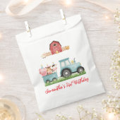 Boerderijdieren Blauw Jongen Barnyard Verjaardagsf Bedankzakje (Geknipt)