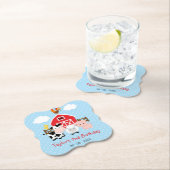 Boerderijdieren (blauw) Verjaardagsfeest / Baby sh Kartonnen Onderzetters (Insitu)