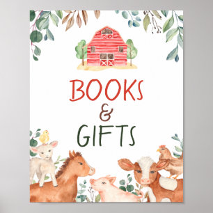 Boerderijdieren Boeken en Cadeaus Bord Poster