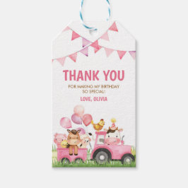 Boerderijdieren, boerderij erf, ranch cadeaukaartj cadeaulabel