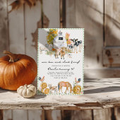 Boerderijdieren Boerderij Thema Verjaardagsfeest Kaart