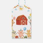 Boerderijdieren Boerderij Verjaardagsfeest Bedankt Cadeaulabel (Achterkant)