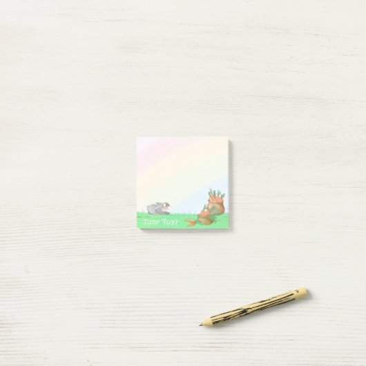 Boerderijdieren Bunny Rainbow Kinder Post-it® Notes (Op bureau)