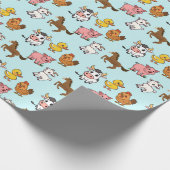 Boerderijdieren Cadeaupapier (Hoek)