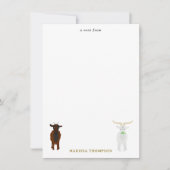 Boerderijdieren Cute Geiten Notitiekaartje (Voorkant)