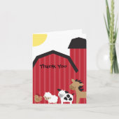 Boerderijdieren Dank u kaarten (Voorkant)
