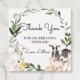 Boerderijdieren Dank u Label