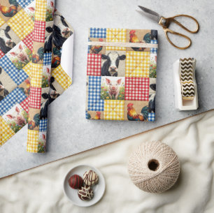 Boerderijdieren Dekbed Patroon Cadeaupapier