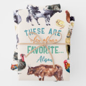 Boerderijdieren Dit zijn een paar van mijn waterve Inpakpapier Vel (In situ)