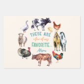 Boerderijdieren Dit zijn een paar van mijn waterve Inpakpapier Vel (Voorkant)