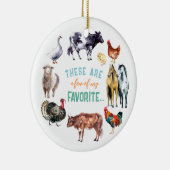 Boerderijdieren Dit zijn een paar van mijn waterve Keramisch Ornament (Rechts)