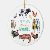 Boerderijdieren Dit zijn een paar van mijn waterve Keramisch Ornament (Links)