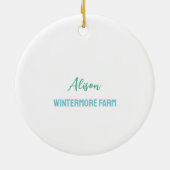 Boerderijdieren Dit zijn een paar van mijn waterve Keramisch Ornament (Achterkant)