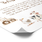 Boerderijdieren Dont Say Baby Spel Poster (Hoek)