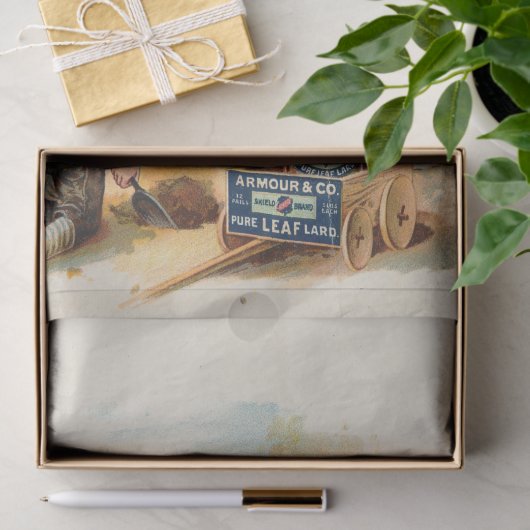 Boerderijdieren en  kinderen Advertentie Tissuepapier (Geschenk)