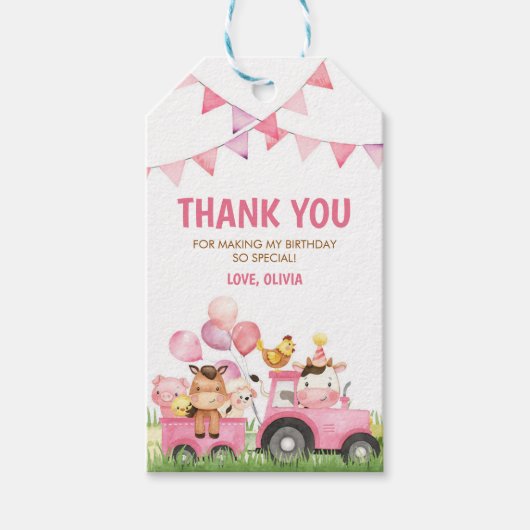 Boerderijdieren, Erf, Ranch Cadeautags Cadeaulabel (Voorkant)