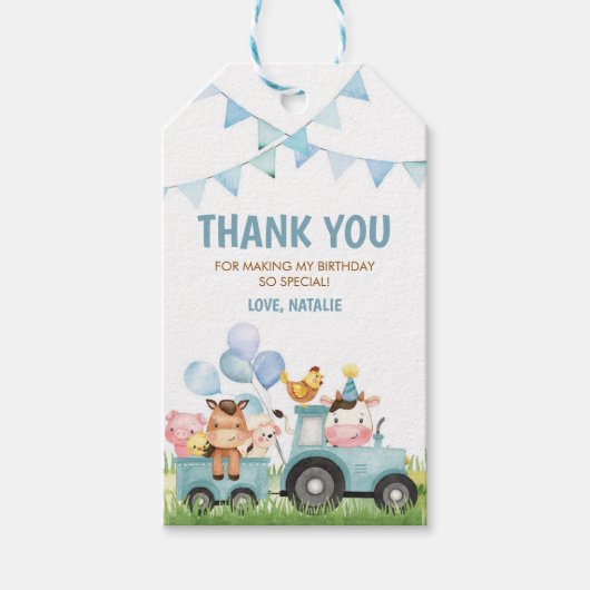 Boerderijdieren, Erf, Ranch Cadeautags Cadeaulabel (Voorkant)