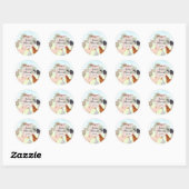 Boerderijdieren Feest Ronde Sticker (Vel)