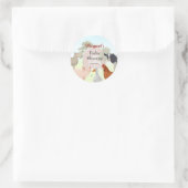 Boerderijdieren Feest Ronde Sticker (Tas)