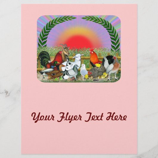 Boerderijdieren Flyer (Voorkant)