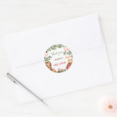 Boerderijdieren Genderneutraal Dank u Ronde Sticker (Envelop)