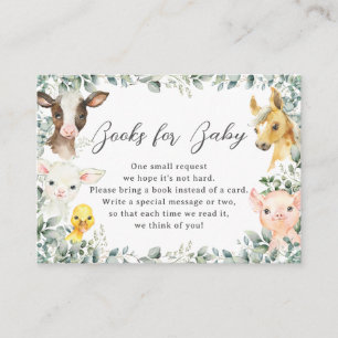 Boerderijdieren Groen Barnyard Boeken voor Baby Informatiekaartje