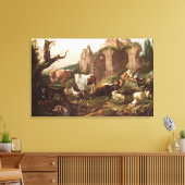 Boerderijdieren in een landschap, 1685 canvas afdruk (Insitu (Woonkamer))