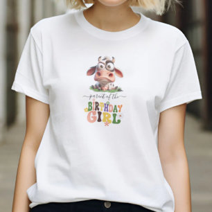 Boerderijdieren Koe Cadeaubirthday Party 2 Jaar T-shirt