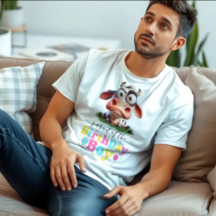 Boerderijdieren Koe Cadeaubirthdayfeestje 2 Jaar T-shirt
