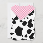 Boerderijdieren Koeienhuid Gingham Country Girl Ve Kaart (Achterkant)