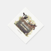 Boerderijdieren Leuke verjaardag Servet (Hoek)