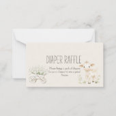 Boerderijdieren Meadow Baby shower Luier Raffle Notitiekaartje (Voorkant)
