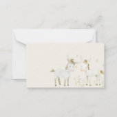 Boerderijdieren Meadow Baby shower Luier Raffle Notitiekaartje (Achterkant)