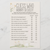 Boerderijdieren Meadow Baby shower Mama Daddy Game Flyer (Voorkant)